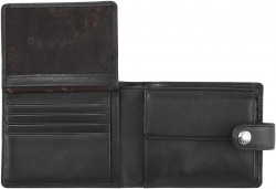 Портмоне на кнопці (12x9,5x3) BROOKLYN/Black Портмоне на кнопці (12x9,5x3) BROOKLYN/Black