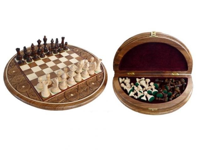 Шахи Intarsia круглі Шахи Intarsia круглі