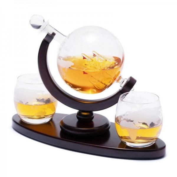 Набор для виски штоф и стаканы Вокруг мира Набор для виски штоф и стаканы Вокруг мира