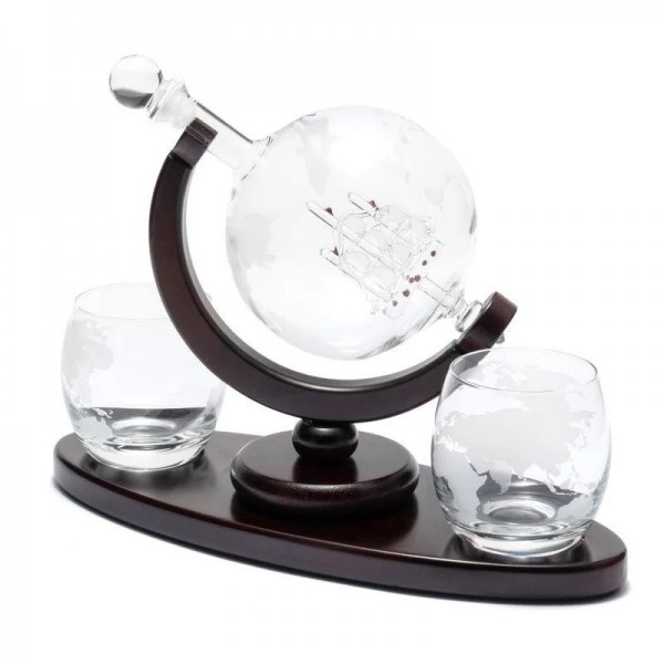 Набор для виски штоф и стаканы Вокруг мира Набор для виски штоф и стаканы Вокруг мира