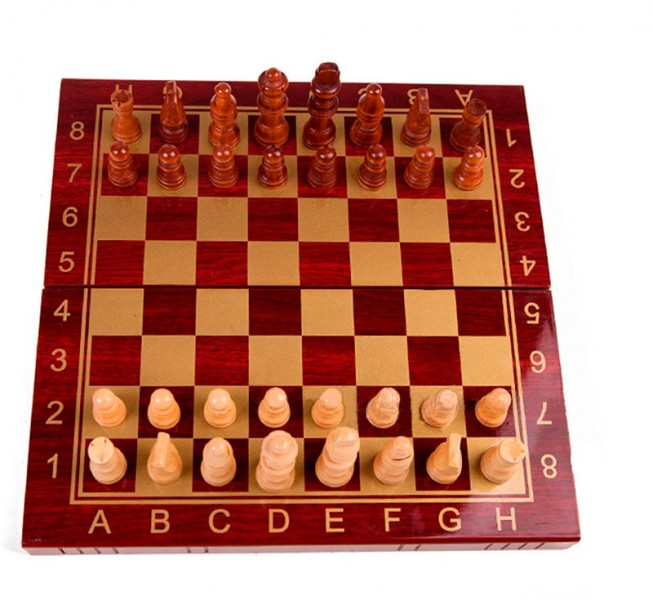 Настільна гра 3 в 1 шахи, шашки та нарди 29,5x15 см Настільна гра 3 в 1 шахи, шашки та нарди 29,5x15 см