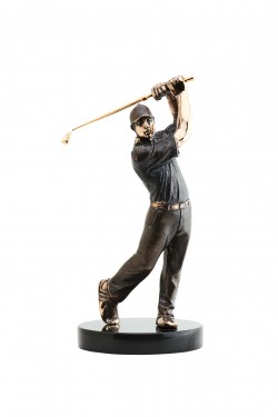 Статуя из бронзы Игрок в гольф
