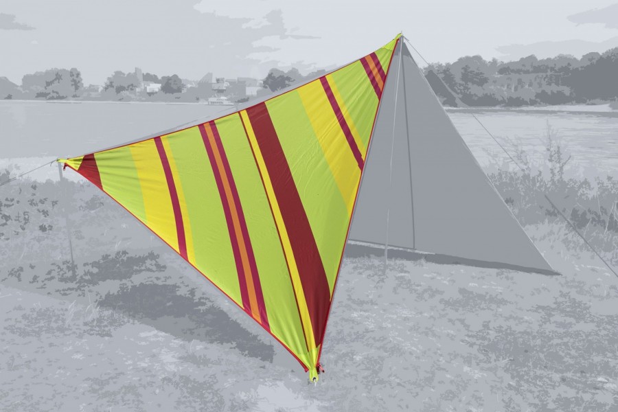 Тент High Peak Bent Caribbean Canvas AO Stripe Lime Punch (50008) Тент High Peak Bent Caribbean Canvas AO Stripe Lime Punch (50008)