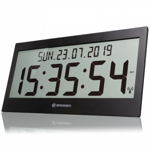 Часы настенные Bresser Jumbo LCD Black (7001802CM3000) Часы настенные Bresser Jumbo LCD Black (7001802CM3000)