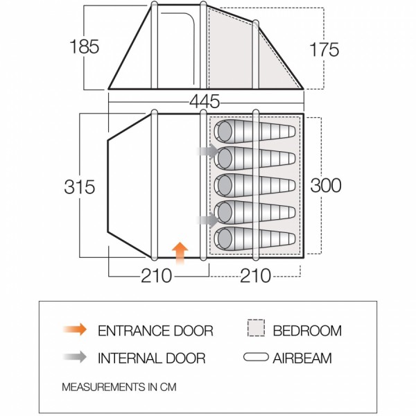 Намет Vango Skye II Air 500 Herbal Намет Vango Skye II Air 500 Herbal