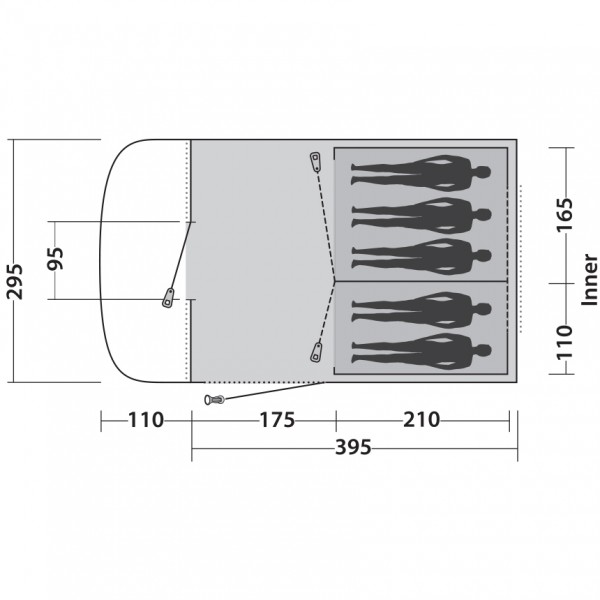 Намет Easy Camp Palmdale 500 Forest Green Намет Easy Camp Palmdale 500 Forest Green