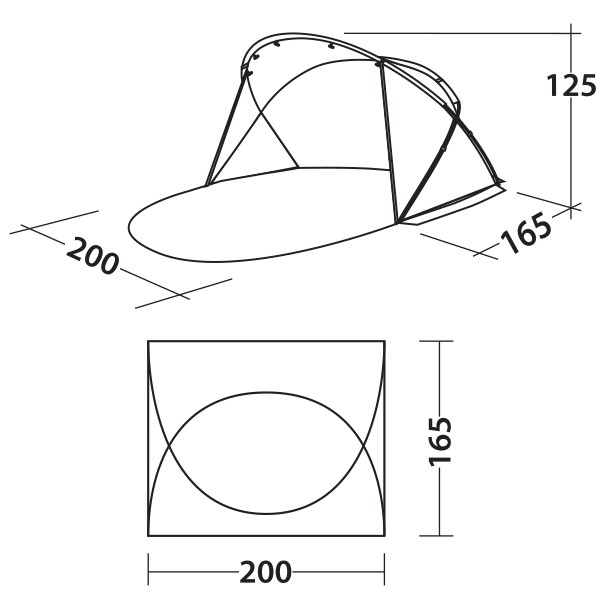 Намет Easy Camp Shell 50 Ocean Blue Намет Easy Camp Shell 50 Ocean Blue