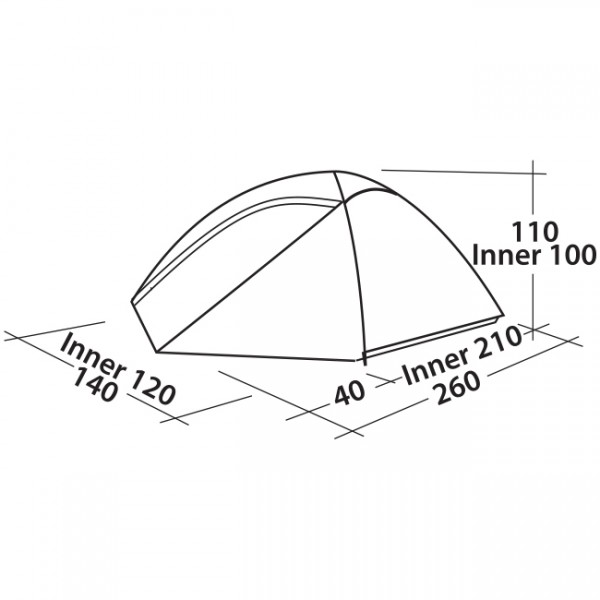 Намет Easy Camp Meteor 200 Teal Green Намет Easy Camp Meteor 200 Teal Green