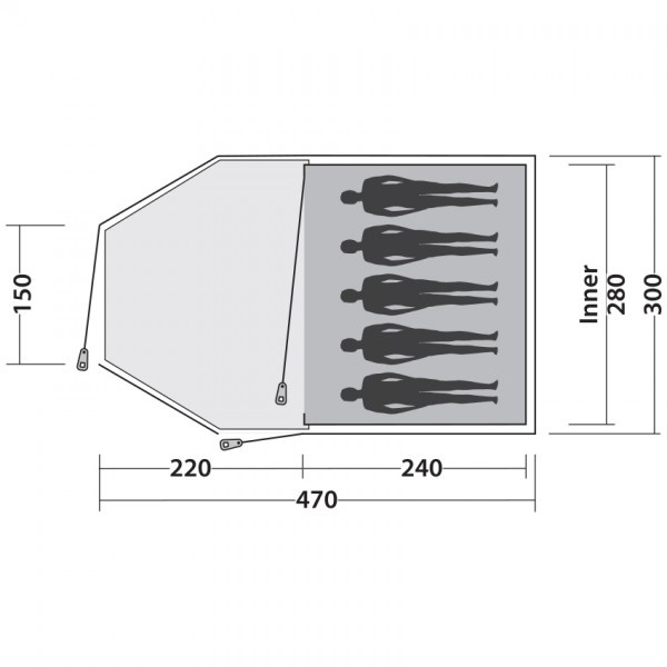 Намет Easy Camp Eclipse 500 Gold Red Намет Easy Camp Eclipse 500 Gold Red