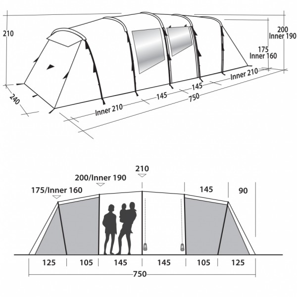 Намет Easy Camp Huntsville Twin 800 Red Намет Easy Camp Huntsville Twin 800 Red