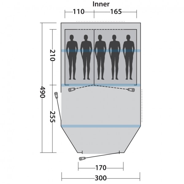 Намет Easy Camp Base Air 500 Aqua Stone Намет Easy Camp Base Air 500 Aqua Stone