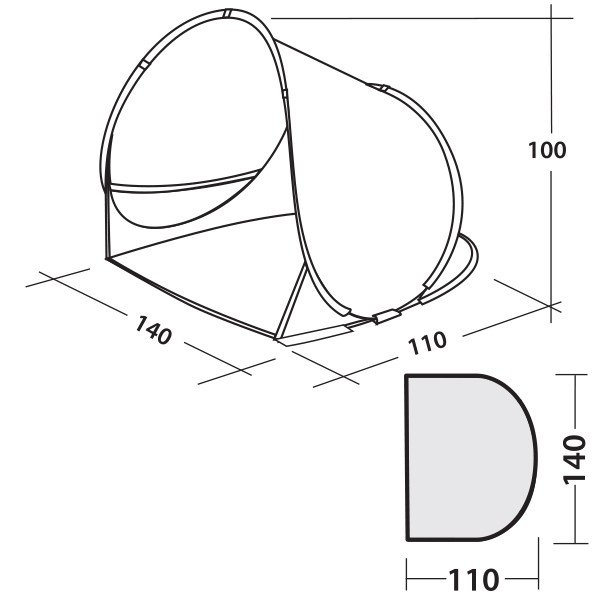 Намет Easy Camp Ocean 50 Ocean Blue Намет Easy Camp Ocean 50 Ocean Blue
