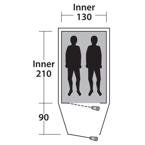 Намет Outwell Earth 2 Blue Намет Outwell Earth 2 Blue