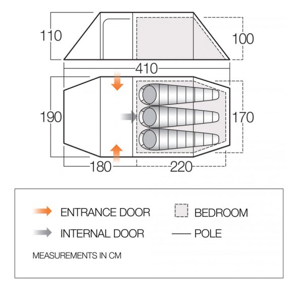 Намет Vango Scafell 300+ Pamir Green Намет Vango Scafell 300+ Pamir Green