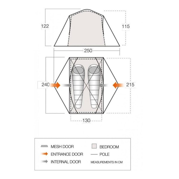 Намет Vango Tryfan 200 Pamir Green Намет Vango Tryfan 200 Pamir Green