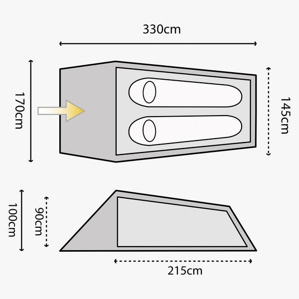Намет Highlander Blackthorn 2 Hunter Green Намет Highlander Blackthorn 2 Hunter Green