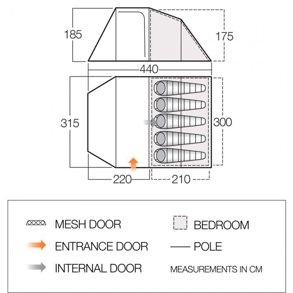 Намет Vango Skye 500 Treetops Намет Vango Skye 500 Treetops