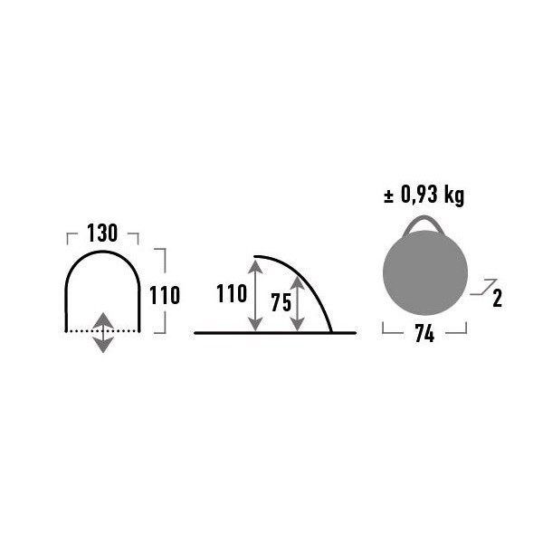 Намет High Peak Palma 40 (Blue/Grey) Намет High Peak Palma 40 (Blue/Grey)