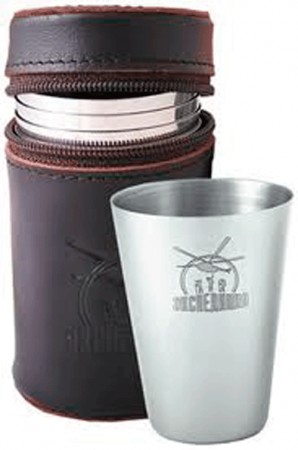 Набір чарок у шкіряному чохлі 6шт (85мл) Набір чарок у шкіряному чохлі 6шт (85мл)