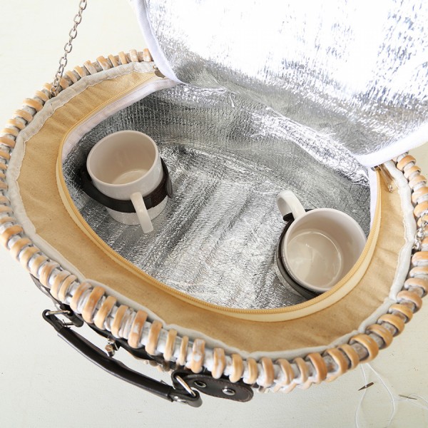 Набор для пикника Корзина Прованс на 2 персоны дерево беж 16*38*28 см Набор для пикника Корзина Прованс на 2 персоны дерево беж 16*38*28 см