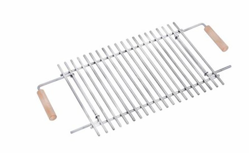 Раскладной мангал на 6 шампуров из нержавеющей стали и решеткой Раскладной мангал на 6 шампуров из нержавеющей стали и решеткой