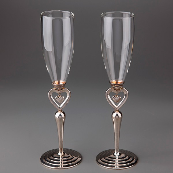 Весільні келихи "Два серця" Весільні келихи "Два серця"