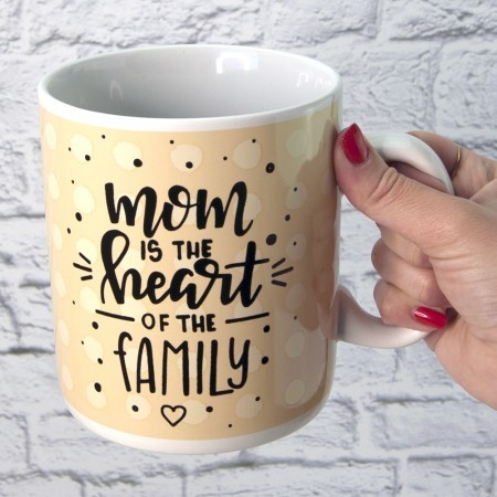 Кружка Гігант Мама серце сім'ї Кружка Гігант Мама серце сім'ї