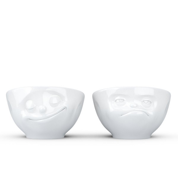 Набор из двух фарфоровых подставок для яиц Tassen Улыбка и Хмм Набор из двух фарфоровых подставок для яиц Tassen Улыбка и Хмм