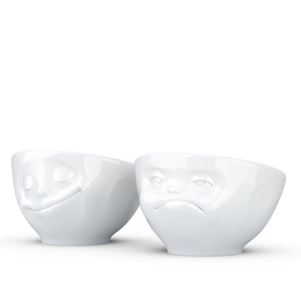 Набор из двух фарфоровых подставок для яиц Tassen Улыбка и Хмм Набор из двух фарфоровых подставок для яиц Tassen Улыбка и Хмм