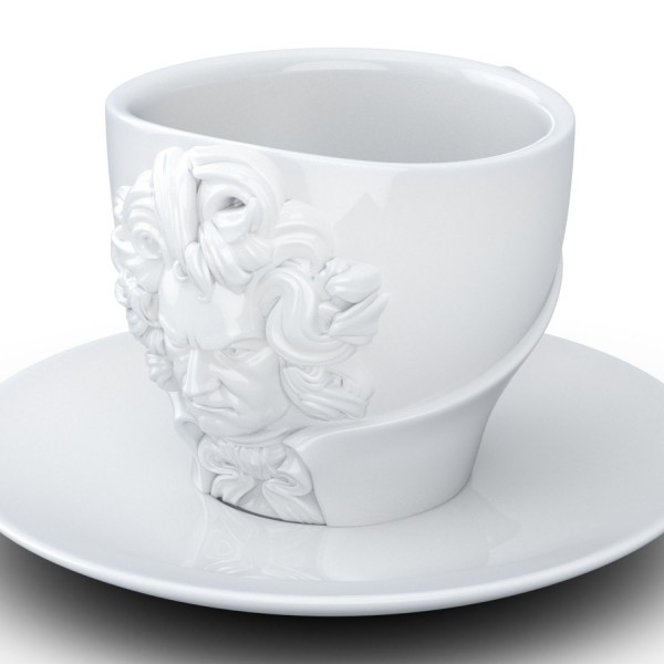Фарфоровая Чашка с блюдцем Tassen Людвиг ван Бетховен Фарфоровая Чашка с блюдцем Tassen Людвиг ван Бетховен