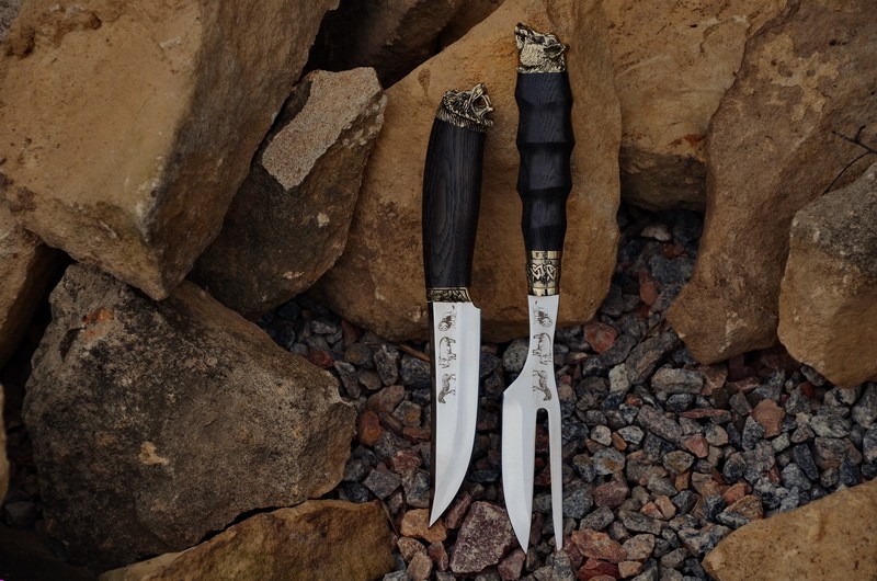 Набор шампуров ручной работы Сафари в кейсе Набор шампуров ручной работы Сафари в кейсе