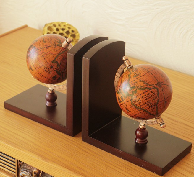 Подставка для книг (букенд) Глобус коричневый Подставка для книг (букенд) Глобус коричневый