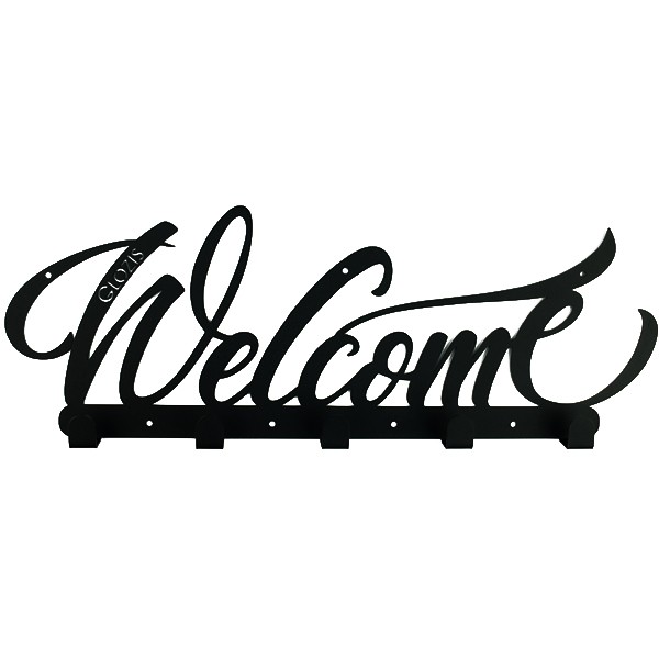 Вішалка настінна Glozis Welcome Black Вішалка настінна Glozis Welcome Black