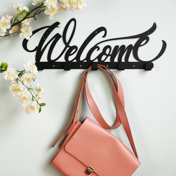 Вішалка настінна Glozis Welcome Black Вішалка настінна Glozis Welcome Black