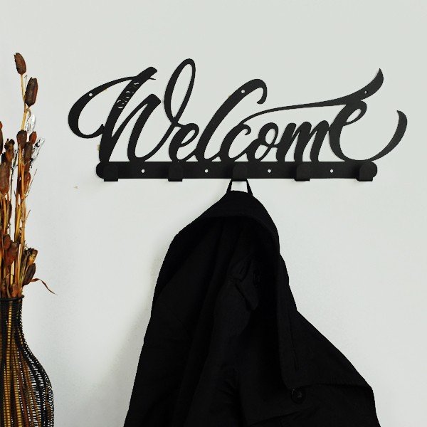 Вішалка настінна Glozis Welcome Black Вішалка настінна Glozis Welcome Black