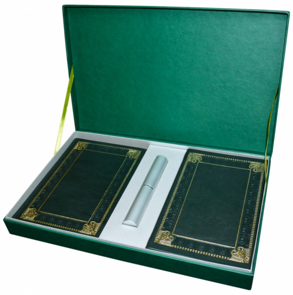 Набір подарунків «Бізнес»: щоденник, візитниця, ручка Набір подарунків «Бізнес»: щоденник, візитниця, ручка