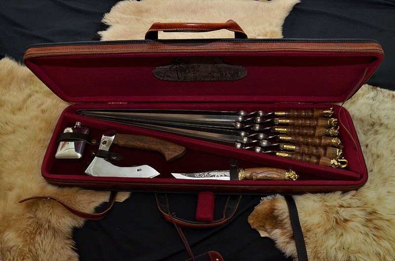 Подарунок набір шампурів Африка Подарунок набір шампурів Африка