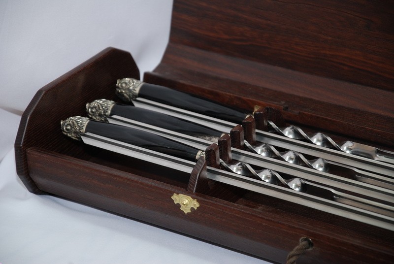 Набор авторских шампуров "Мудрость" в кейсе Набор авторских шампуров "Мудрость" в кейсе