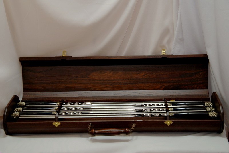 Набор авторских шампуров "Мудрость" в кейсе Набор авторских шампуров "Мудрость" в кейсе