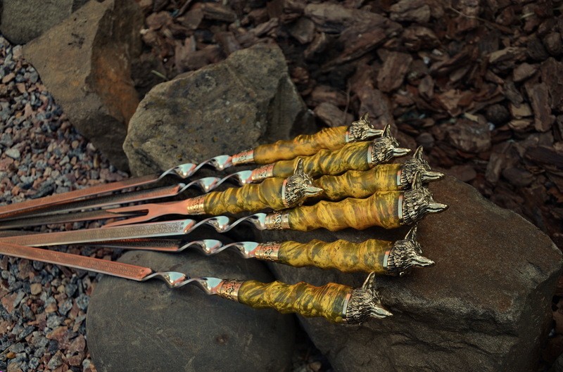 Набір шампурів Рудий лис Набір шампурів Рудий лис