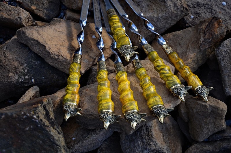 Набір шампурів Рудий лис Набір шампурів Рудий лис