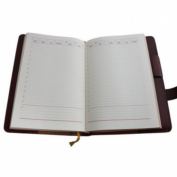 Кожаный ежедневник Андреевская Церковь Коричневый Кожаный ежедневник Андреевская Церковь Коричневый