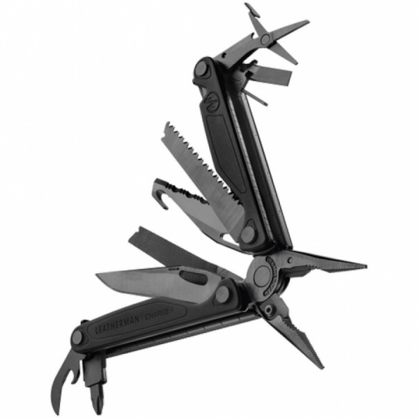 Мультитул LEATHERMAN CHARGE PLUS BLACK, синтетический чехол, картонная коробка, метрические биты Мультитул LEATHERMAN CHARGE PLUS BLACK, синтетический чехол, картонная коробка, метрические биты