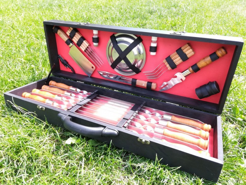 НАБОР ШАМПУРОВ ДЛЯ ЛЮЛЯ-КЕБАБ "LUX" И КОМПЛЕКТ АКСЕССУАРОВ В КЕЙСЕ НАБОР ШАМПУРОВ ДЛЯ ЛЮЛЯ-КЕБАБ "LUX" И КОМПЛЕКТ АКСЕССУАРОВ В КЕЙСЕ