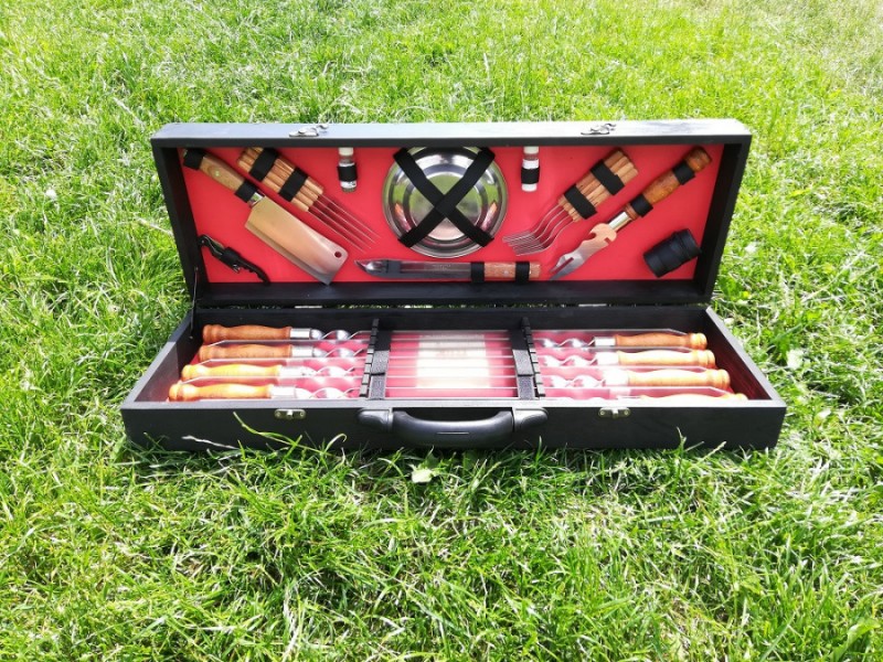 НАБОР ШАМПУРОВ ДЛЯ ЛЮЛЯ-КЕБАБ "LUX" И КОМПЛЕКТ АКСЕССУАРОВ В КЕЙСЕ НАБОР ШАМПУРОВ ДЛЯ ЛЮЛЯ-КЕБАБ "LUX" И КОМПЛЕКТ АКСЕССУАРОВ В КЕЙСЕ