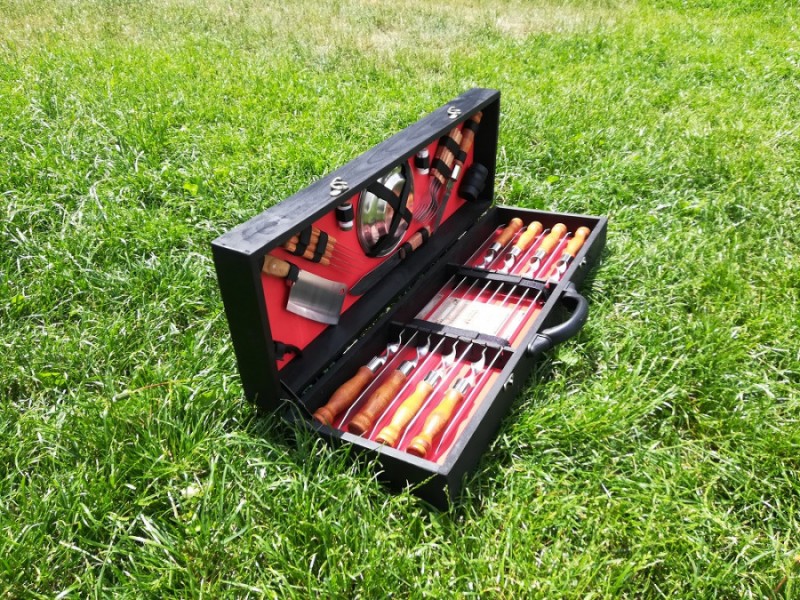 НАБОР ШАМПУРОВ ДЛЯ ЛЮЛЯ-КЕБАБ "LUX" И КОМПЛЕКТ АКСЕССУАРОВ В КЕЙСЕ НАБОР ШАМПУРОВ ДЛЯ ЛЮЛЯ-КЕБАБ "LUX" И КОМПЛЕКТ АКСЕССУАРОВ В КЕЙСЕ