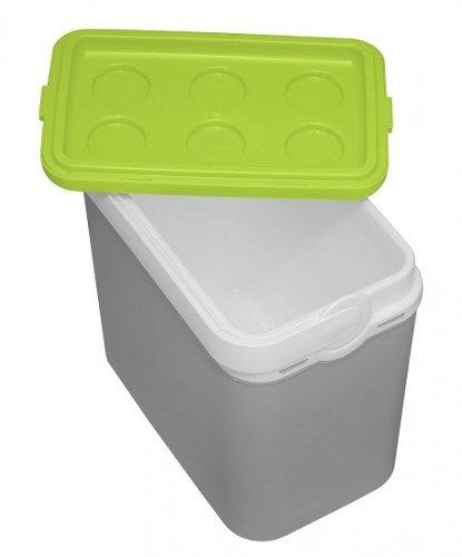 Изотермический контейнер Adriatic 12 л, серый с салатовым Изотермический контейнер Adriatic 12 л, серый с салатовым