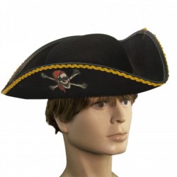 Шляпа Пирата Веселый Роджер  треуголка фетр