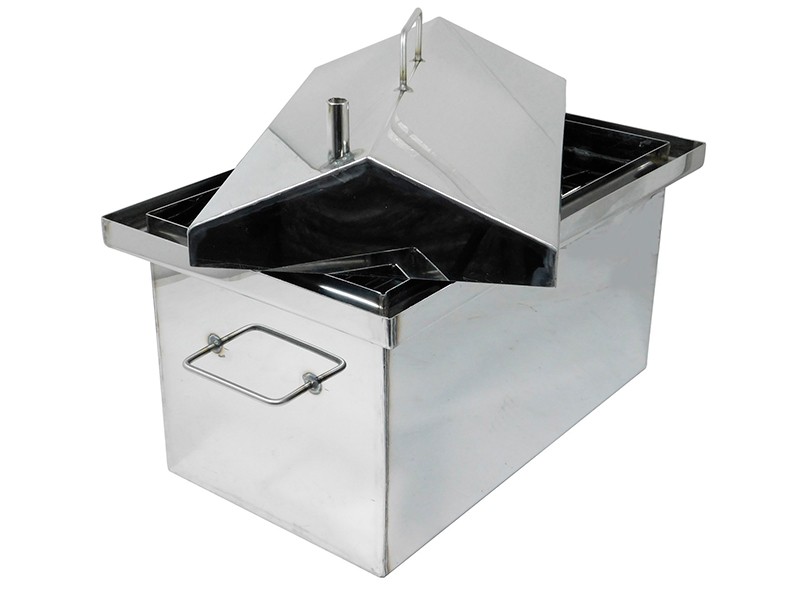 Коптильня нержавіюча 500х300х350 мм товщина корпусу 2 мм термометр в комплекті Коптильня нержавіюча 500х300х350 мм товщина корпусу 2 мм термометр в комплекті