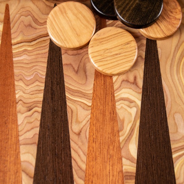 Нарди ручної роботи Manopoulos з оливкового дерева 48x52см Нарди ручної роботи Manopoulos з оливкового дерева 48x52см